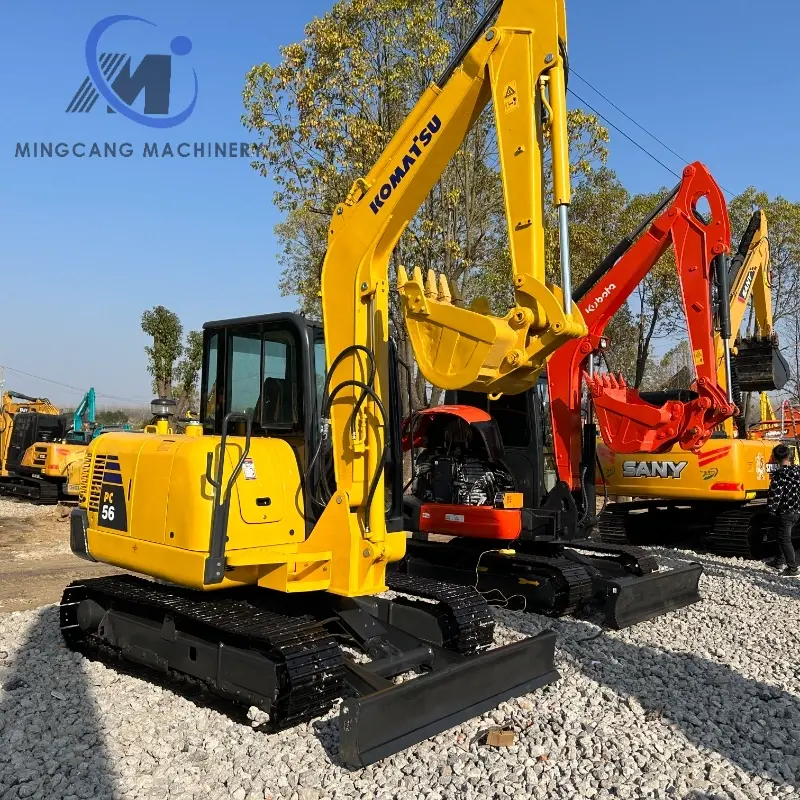 Second-hand Komatsu PC56 Compact Crawler 5.6ton Excavator