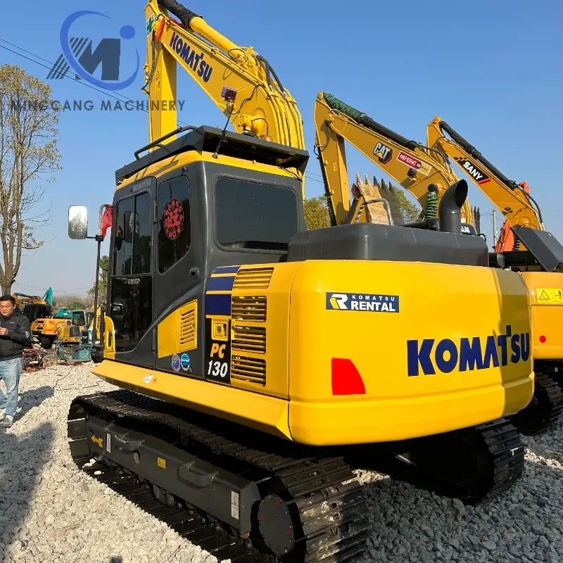 Sencond Hand Komastu PC130 Digger Crawler Escavadeira de 13 toneladas para construção