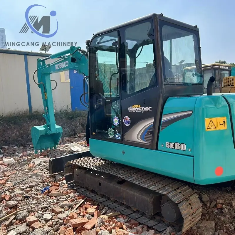 Small Used Kobelco 6tons Excavator Sk60 Good Performance