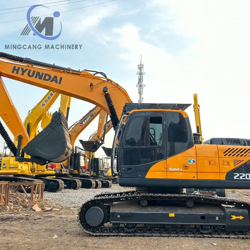 Used Hyundai 220-9S 20ton Excavator for Small Construction Jobs