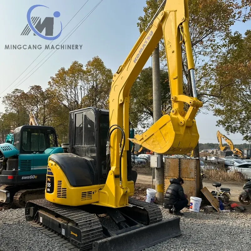 Used Komatsu PC55MR 5.5ton Excavator for Small Construction Jobs