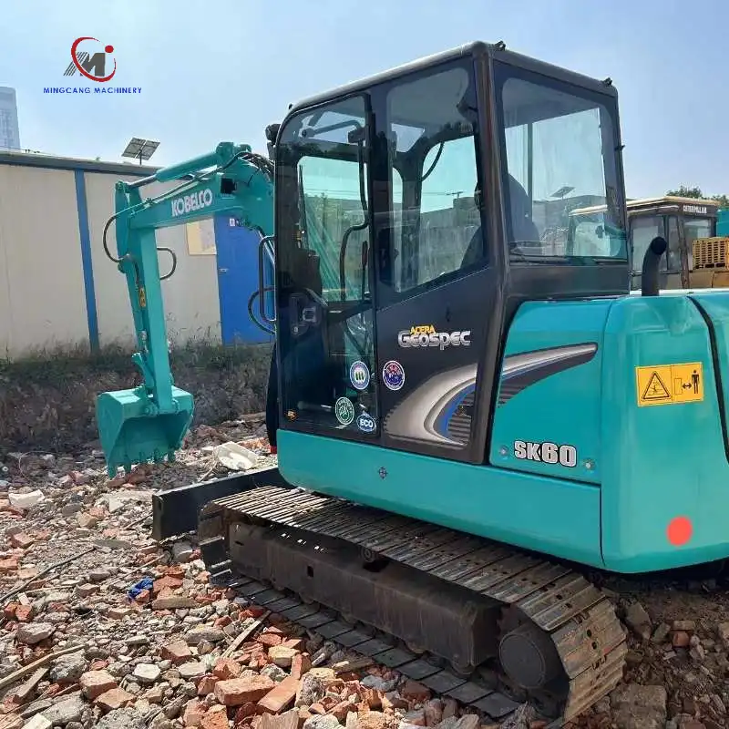 Used Kobelco sk60 Mini excavator 6ton Japan Excavator For Sale