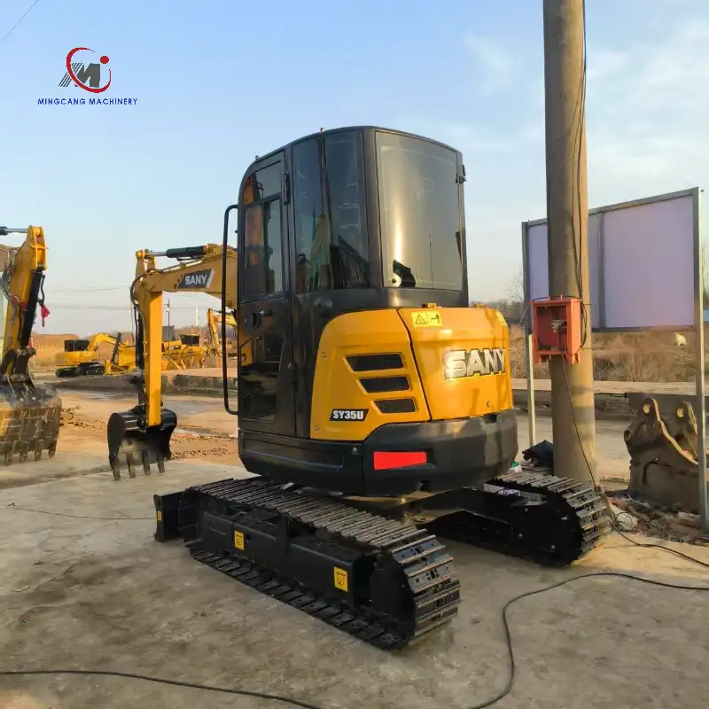 Used SANY SY35U Excavator 3Ton miniexcavator with cab mini digger For Sale