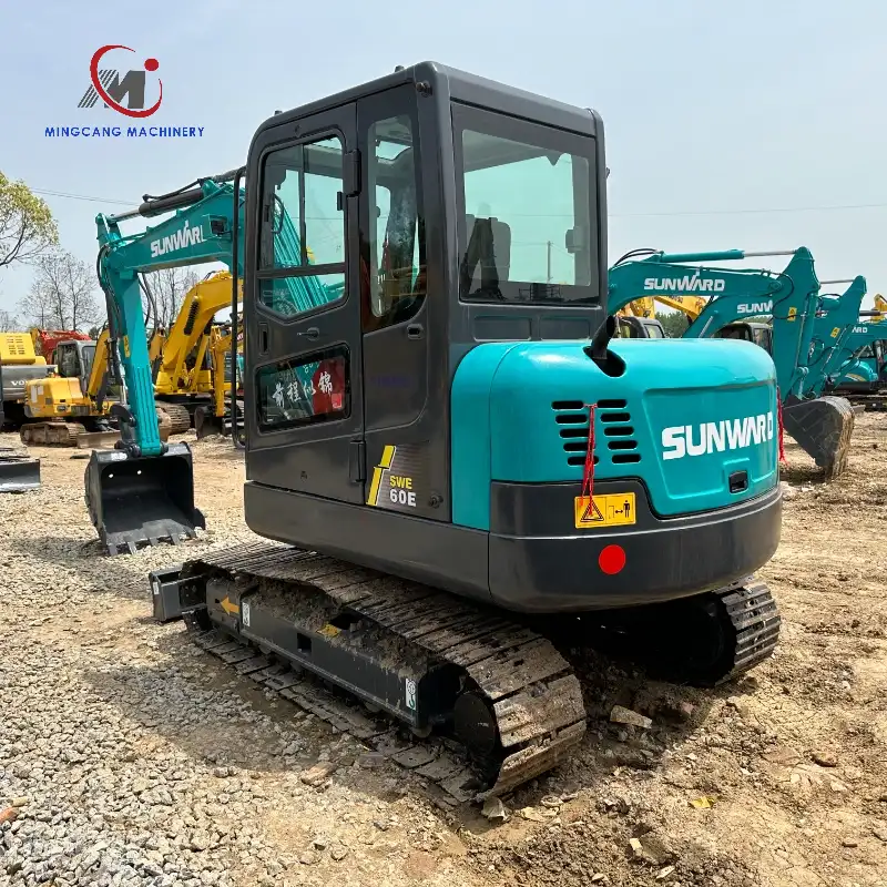 Used SUNWARD 60E miniexcavator 6ton excavator good condition second hand digger Fot Sale