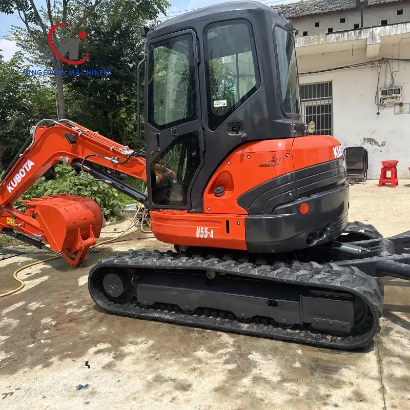 Used Kubota Excavator U55 5ton miniexcavator Japan excavator For Sale