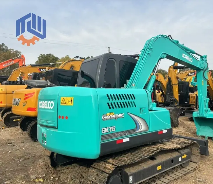 بیل مکانیکی دست دوم ارزان قیمت Kobelco 75 کار ساختمانی