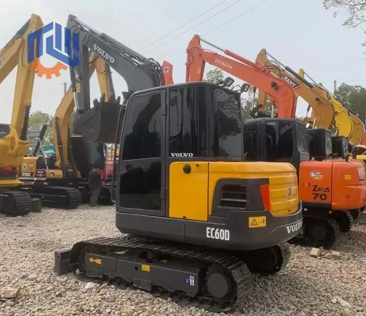 Excavadoras compactas Volvo EC60 usadas con sistema hidráulico