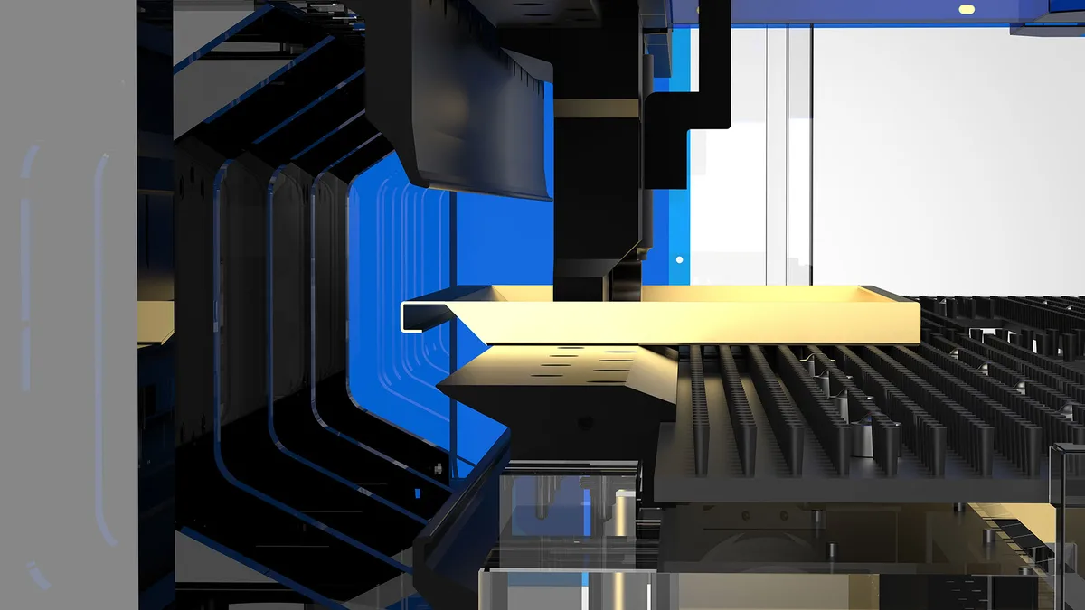 2500 type panel bending machine fixed universal tooling design