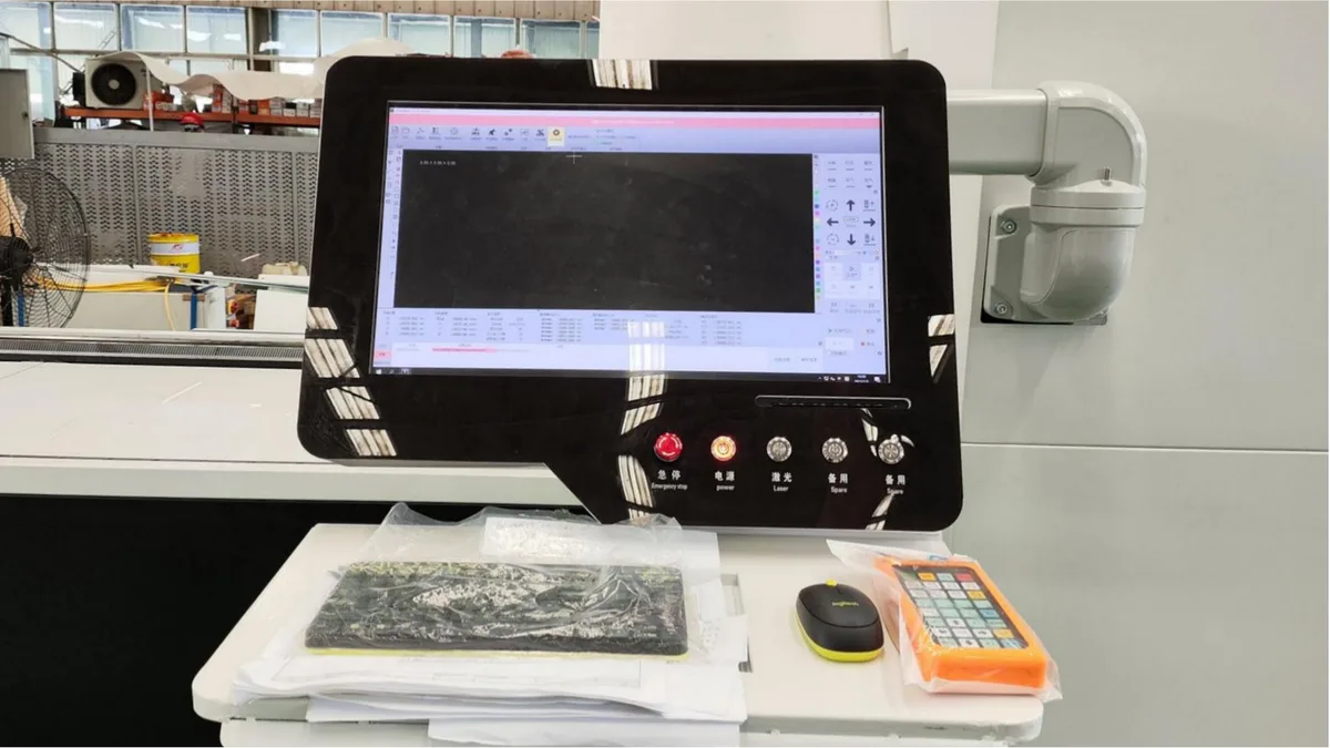 Single table laser cutting machine control system