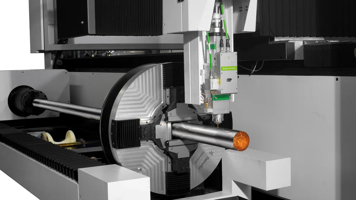 Tube and plate laser cutting machine pneumatic chuck