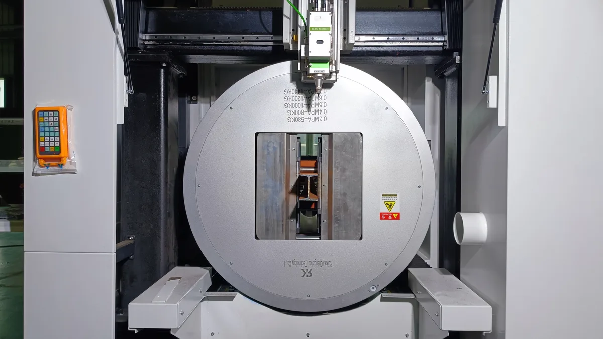 Tube laser cutting machine pneumatic chuck