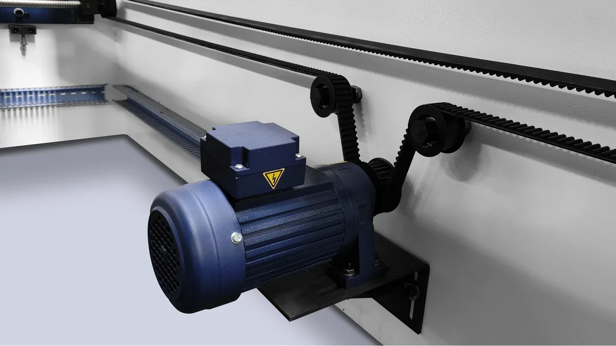 NC press brake machine back gauge servo motor