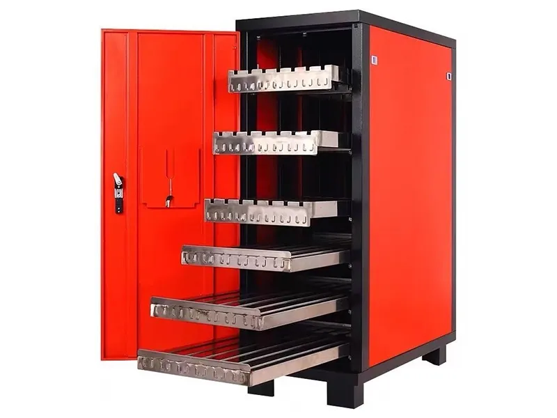 Press brake tool storage cabinet