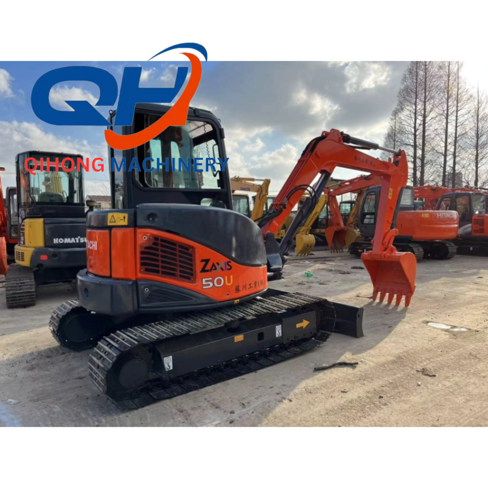 Second hand HITACHI ZX50U Mini excavator Construction Equipment For Sale