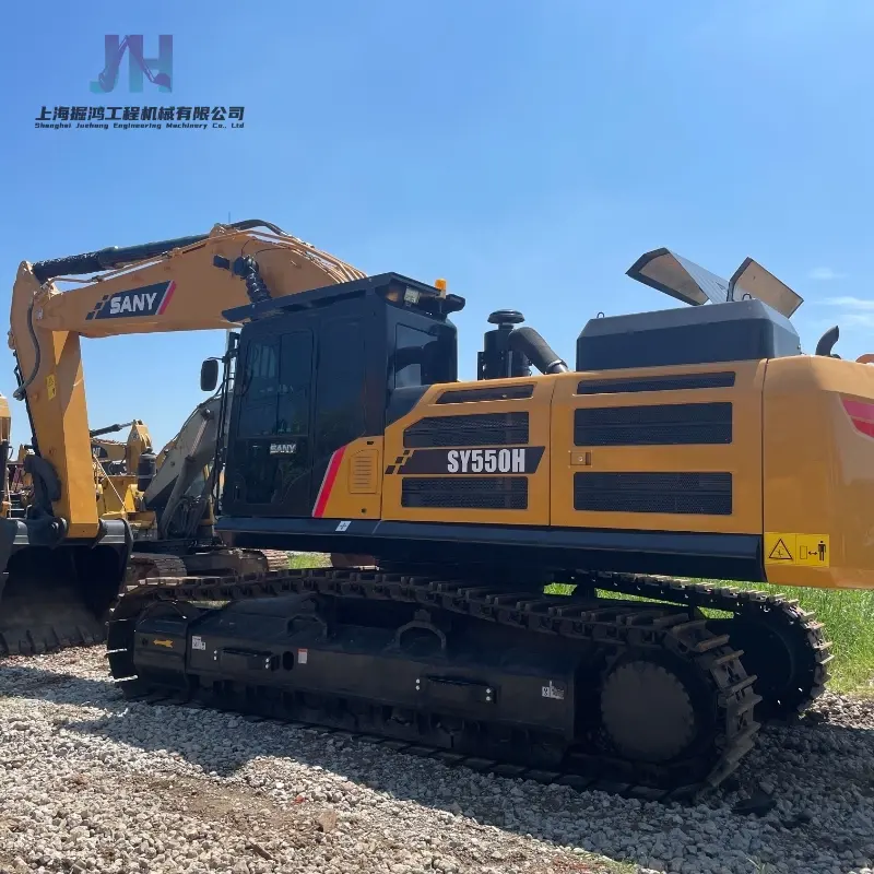 Heavy Used Sany SY550H Crawler Excavator equipment Global Supply