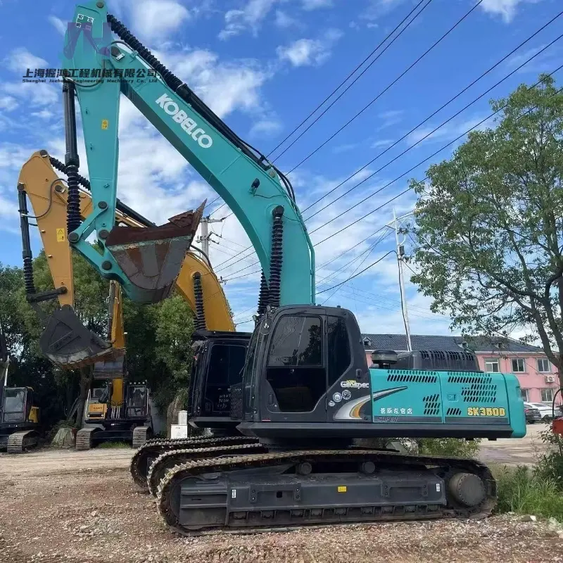 Large Used Kobelco SK350D Heavy Excavator machine Good Condition