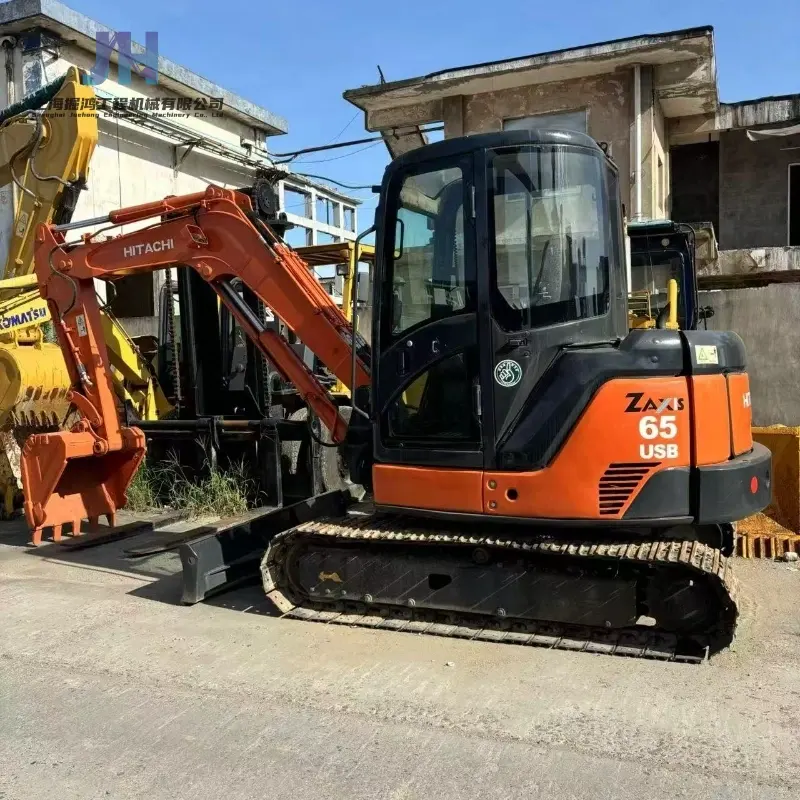 Mini Used Hitachi ZX65 Compact Excavator machine for sale