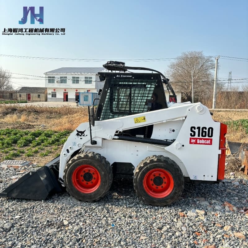 Minimal Wear Second Hand Bobcat S160 Skid Steer Loader Construction Machine High Cost Performance