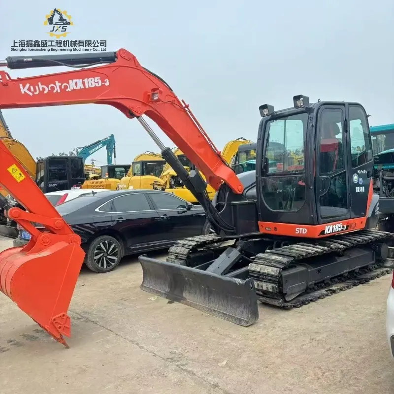 Efficient Fuel Saving Second-hand KUBOTA KX185-3 Mini Hydraulic Excavator Solution