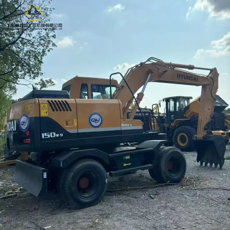 Good Performance Competitive Price Second-hand HYUNDAI 150W-9 Small Digger Machine for Sale
