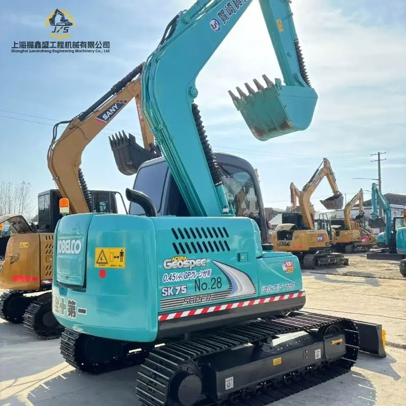 High Cost Performance Original Second-hand KOBELCO SK75 Midi Excavator Machinery Solution