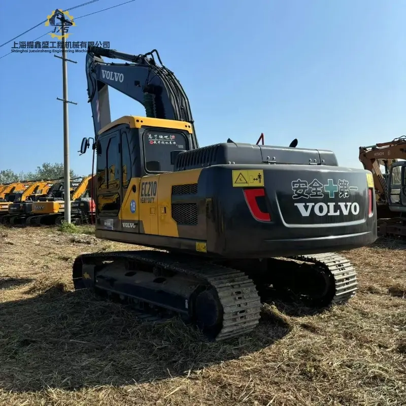 High Efficiency Original Second-hand VOLVO EC210 Hydraulic Excavator Global Supply Solution