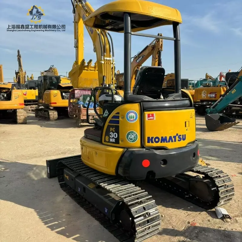 Mini Hot Sale Used KOMATSU PC30MR-2 Compact Excavator Zero Tail Swing Agricultural Solution