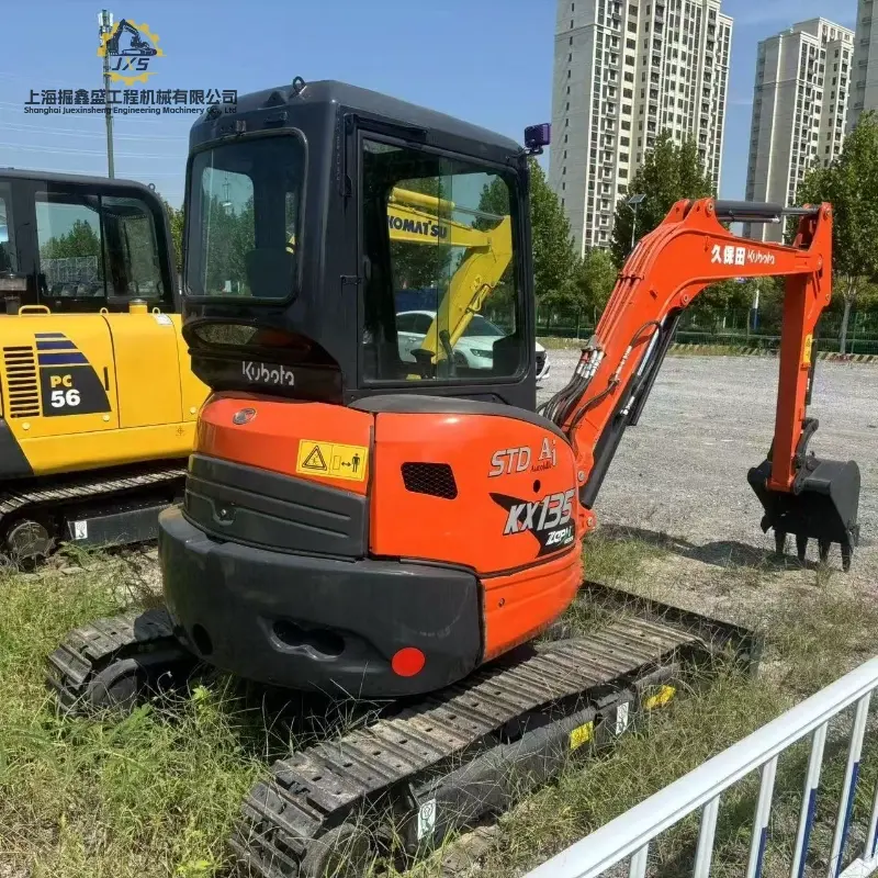 Mini Hot Sale Used KUBOTA KX135 Compact Excavator Agricultural Solution Supplier