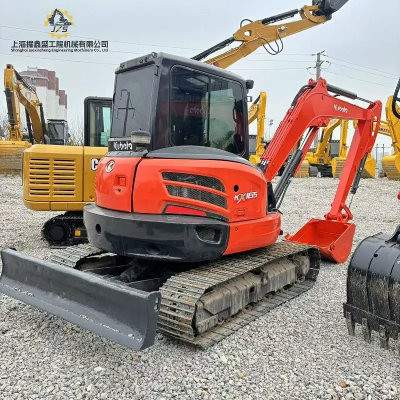 Original High Performance Second-hand KUBOTA KX165 Compact Digging Machine for Sale