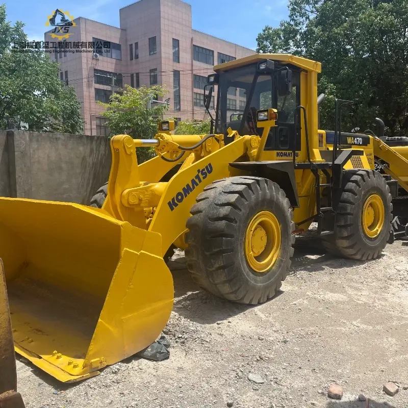 Powerful Original Used Komatsu WA470 Loader Construction Machinery Global Supply