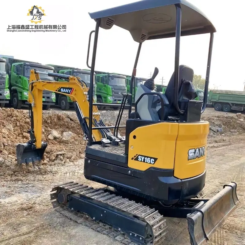 Small High Cost Performance Used Sany SY16C Mini Crawler Excavator Global Supply