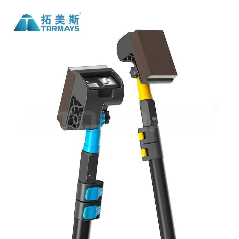 Battery powered hand sander with LED lights for drywall putty wall sanding