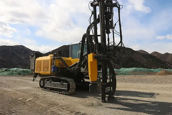 SWMC SWTI 115A-TH DRILLING RIG IS WORKING AT LIMESTONE QUARRY OF CHANGPING DISTRICT OF BEIJING