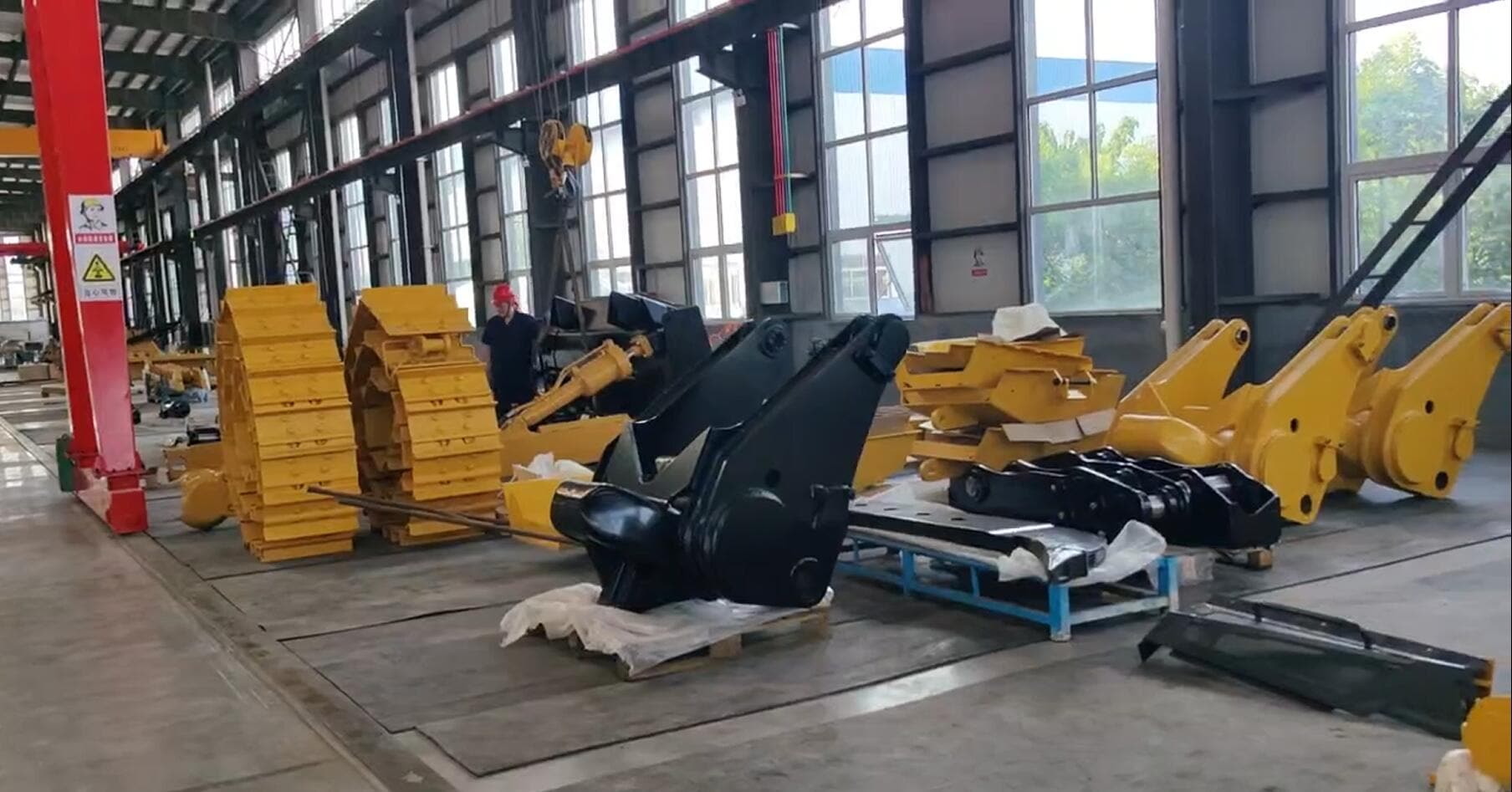 Bulldozer assemblying line