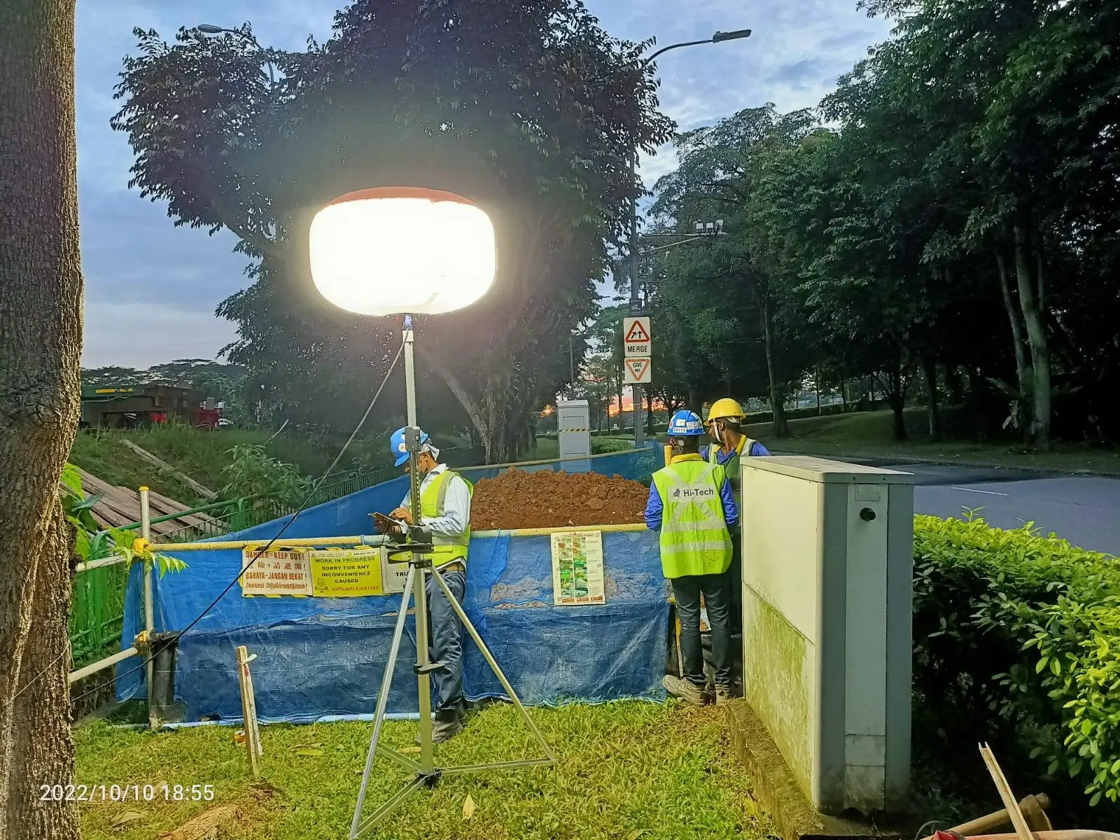 Luces de globo LED para mantenimiento de carreteras