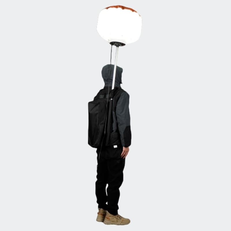 Mochila con globo ligero