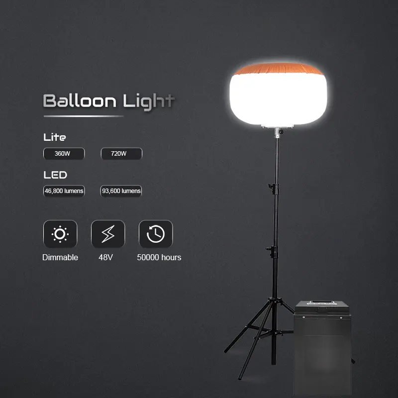 DC Battery Balloon Light 360W 720W