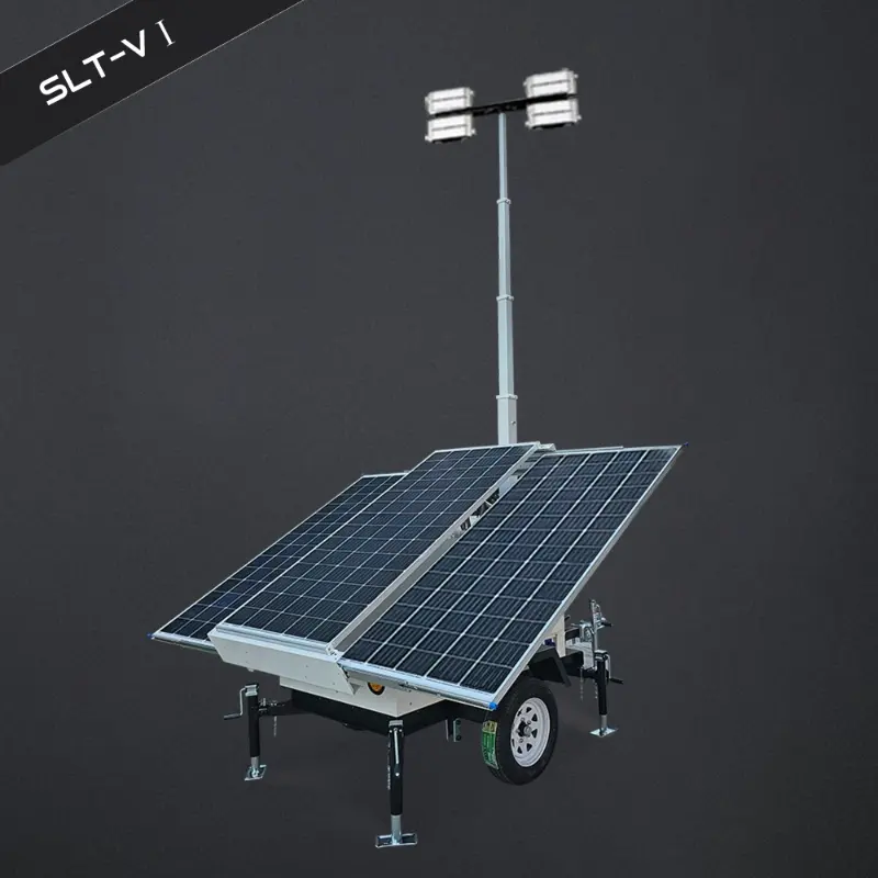 برج مقطورة يعمل بالطاقة الشمسية LED