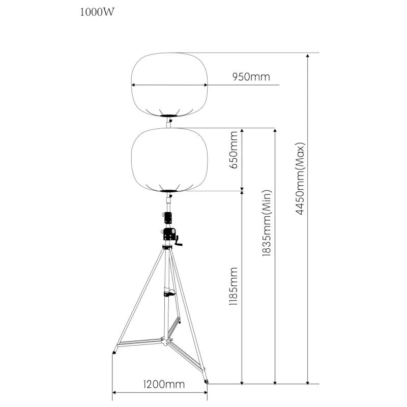 1000W Balloon Light Tower