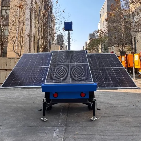 Reboque solar monitor móvel