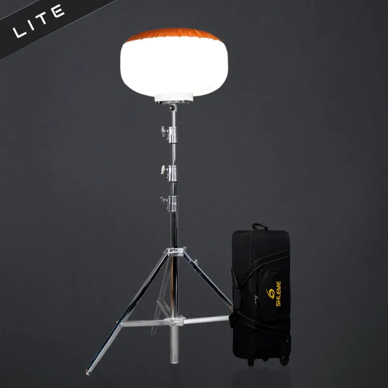 Torre de iluminación LED con globos