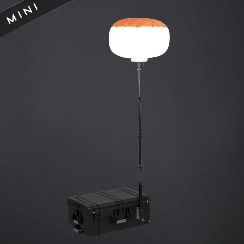 Mini torre de iluminação em balão
