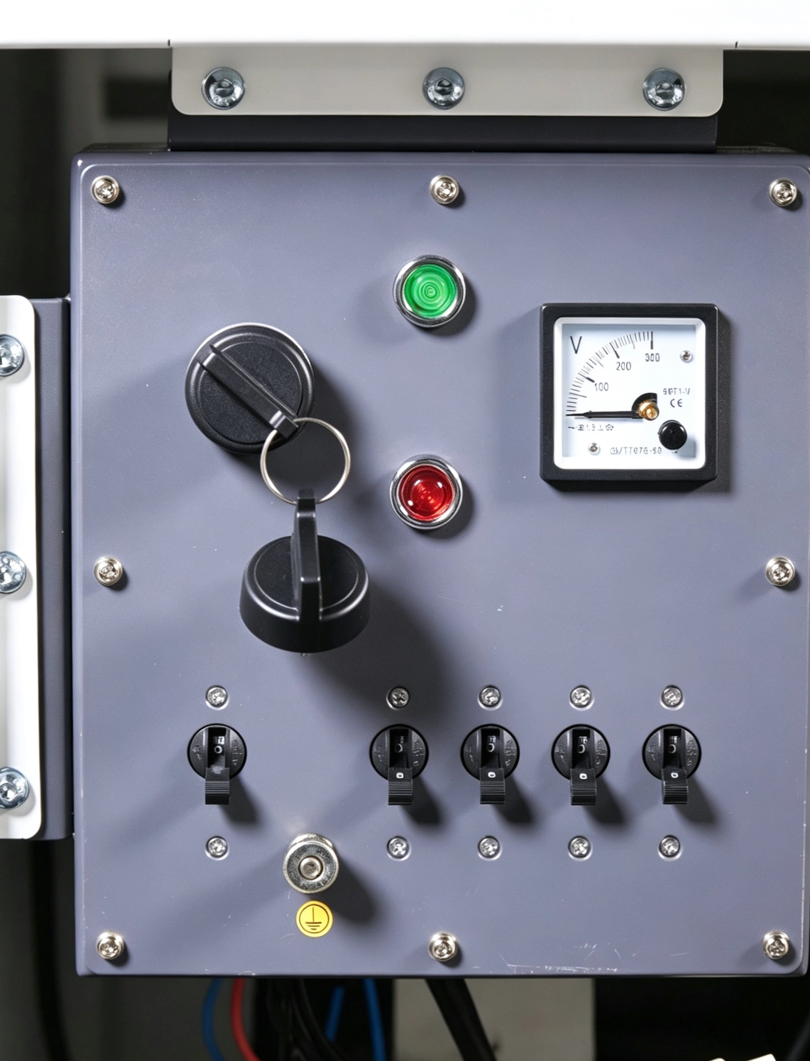 Painel de controle para torre de iluminação