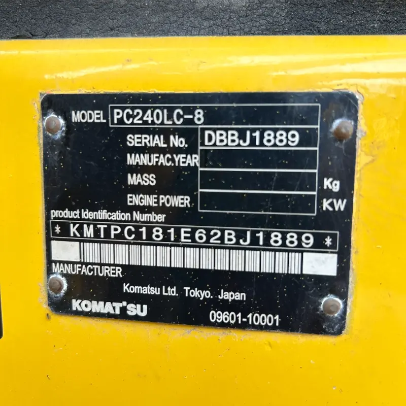 High quality used excavator komatsu pc 240LC