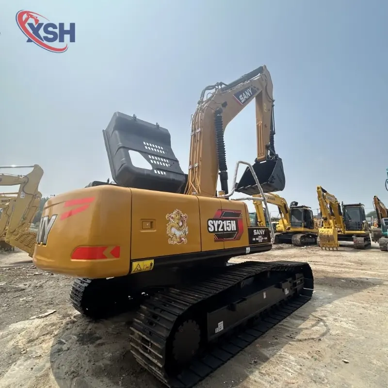 Advanced Model Good Condition Used SANY 215H Large Excavator Mining Equipment