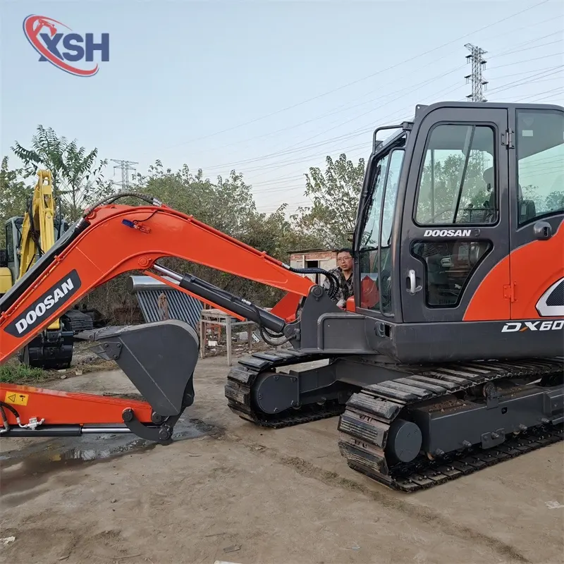 Compact Hot Sale Used DOOSAN DX60-9C Mini Crawler Excavator Agricultural Solution