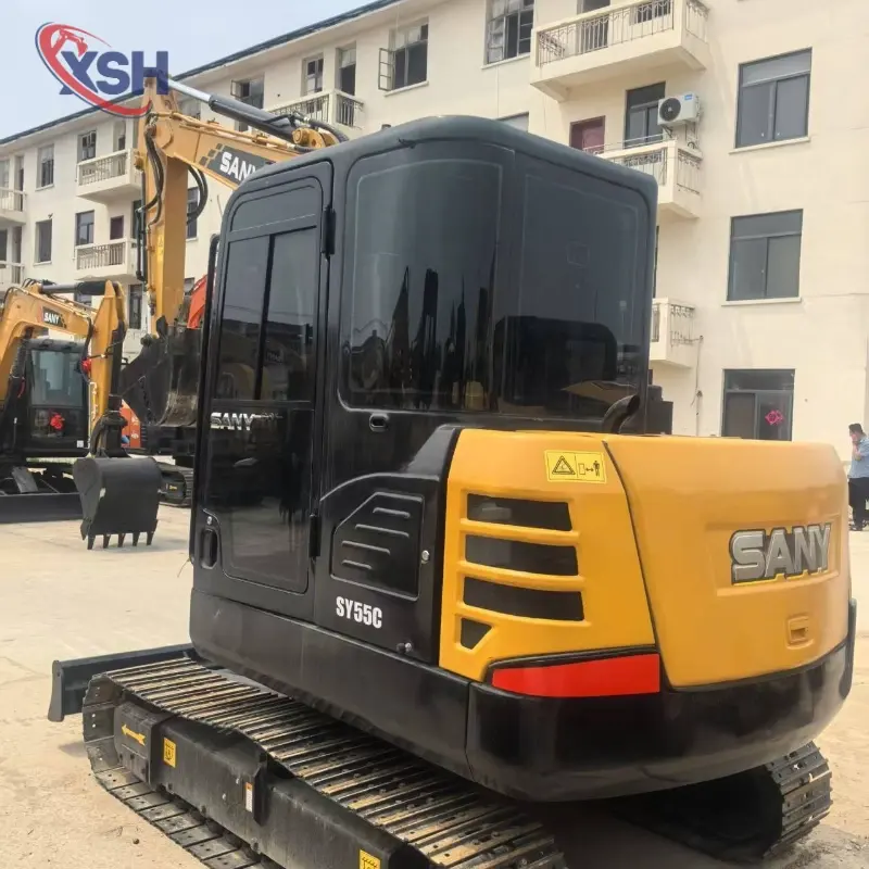 Fuel Efficient Powerful Used SANY 55C Hydraulic Excavator Construction Equipment