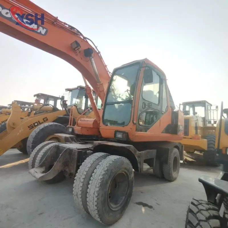 Good Condition Second-hand DOOSAN DH150W-7 Wheeled Excavator Construction Equipment