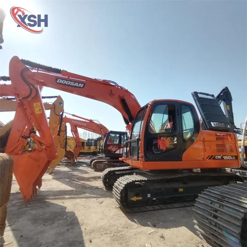 Reliable Durable Used DOOSAN DX150LC Medium Excavator Construction Machinery Solution