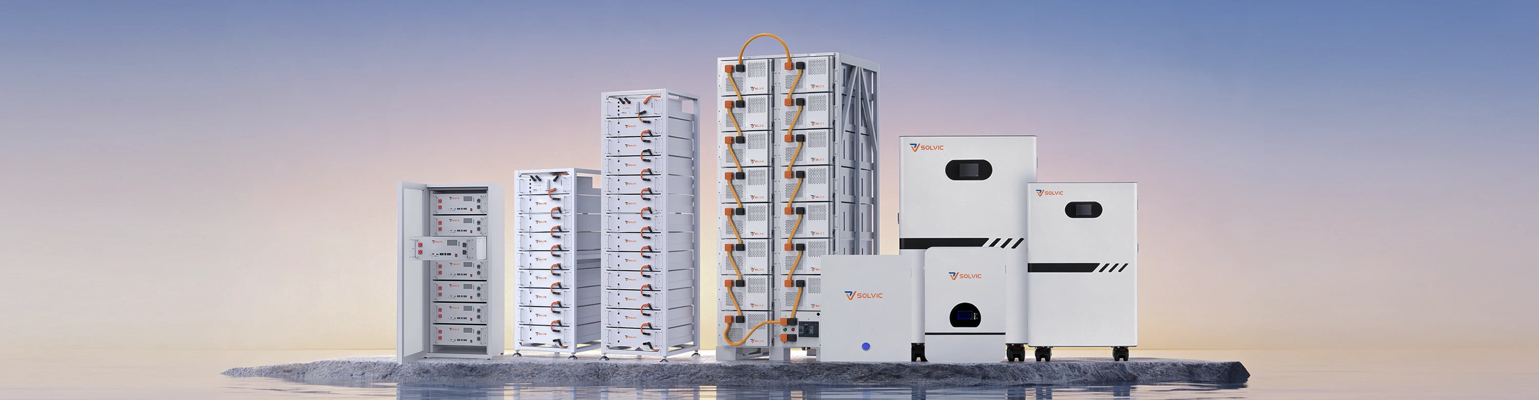 battery collection for residential commercial and off-grid solar storage systems